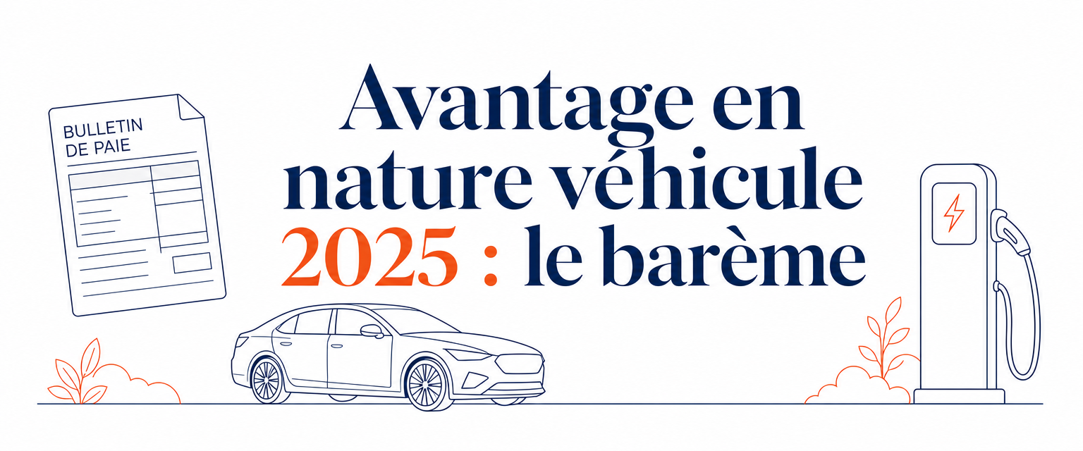 Avantage en nature véhicule 2025 : le barème du forfait, ses taux et l'abattement des véhicules électriques