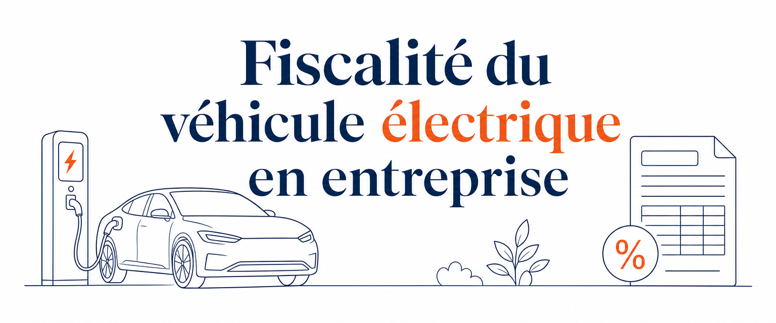 Fiscalité du véhicule électrique en entreprise : taxes, amortissement et avantage en nature en 2026