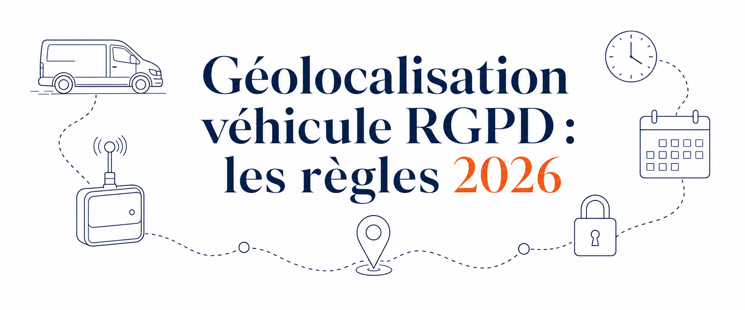 Géolocalisation véhicule RGPD : les règles 2026, ce que la CNIL autorise pour les véhicules de l'entreprise